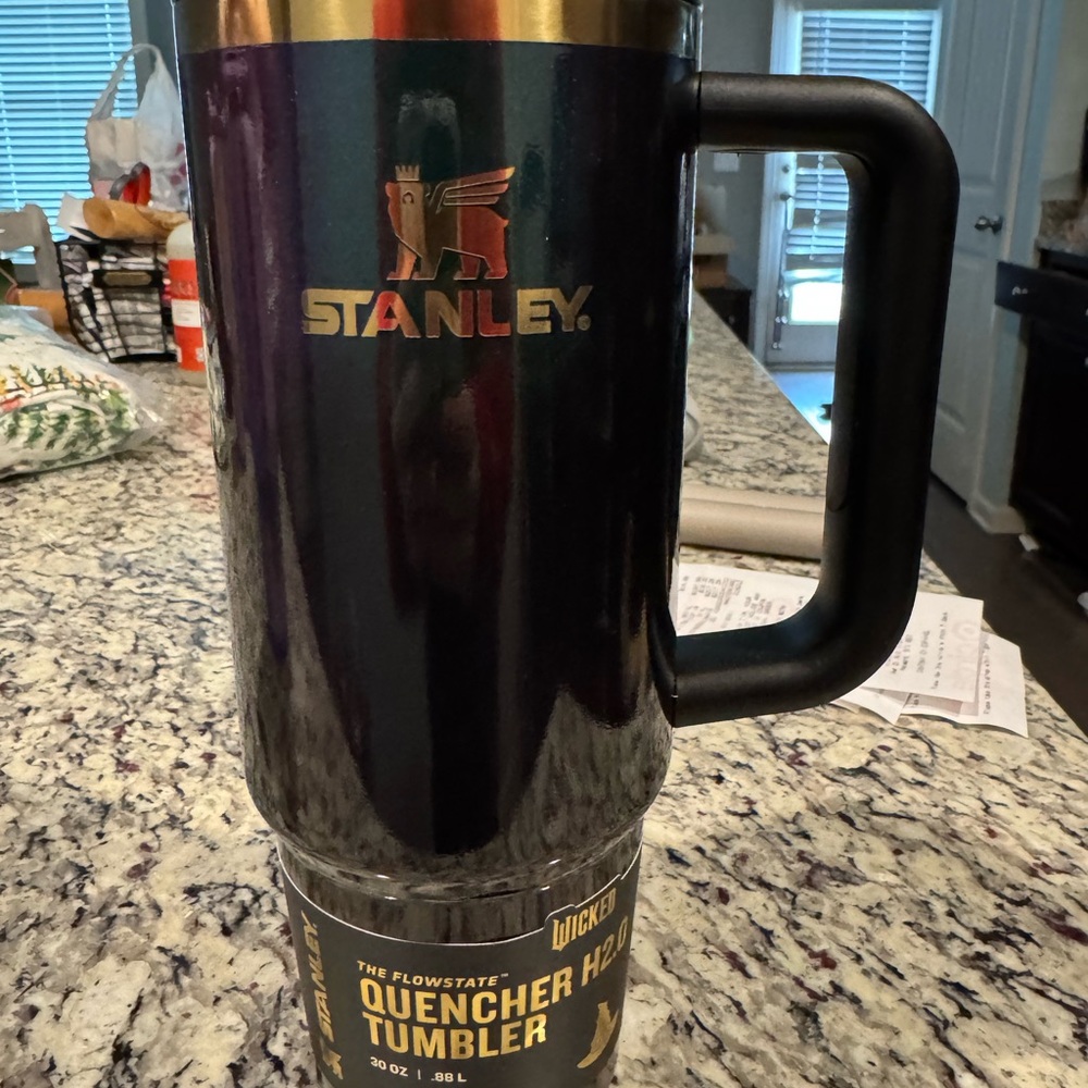 Wicked 2025 Elphaba Stanley Quencher Tumbler - Black, Gold, and Purple